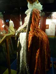 Side View Queen Elizabeth I Costume Designed for Jane Laptaire