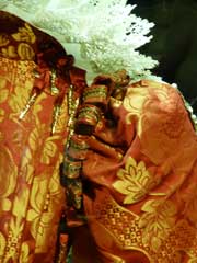 Sleeve Shoulder Detail  of the Queen Elizabeth I Costume Designed for Jane Laptaire