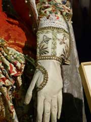 Glove Detail  of the Queen Elizabeth I Costume Designed for Jane Laptaire