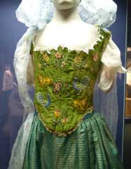 Bodice of Green Woman's Dress
