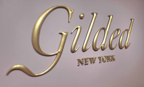 Gilded New York Sign
